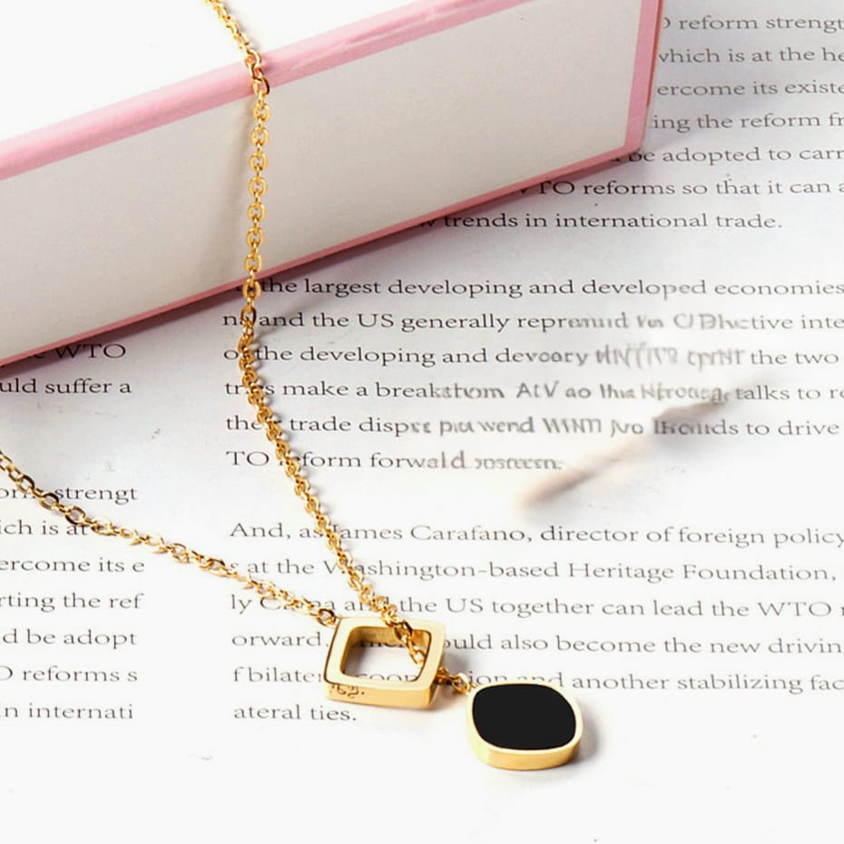 Square Interlock Necklace