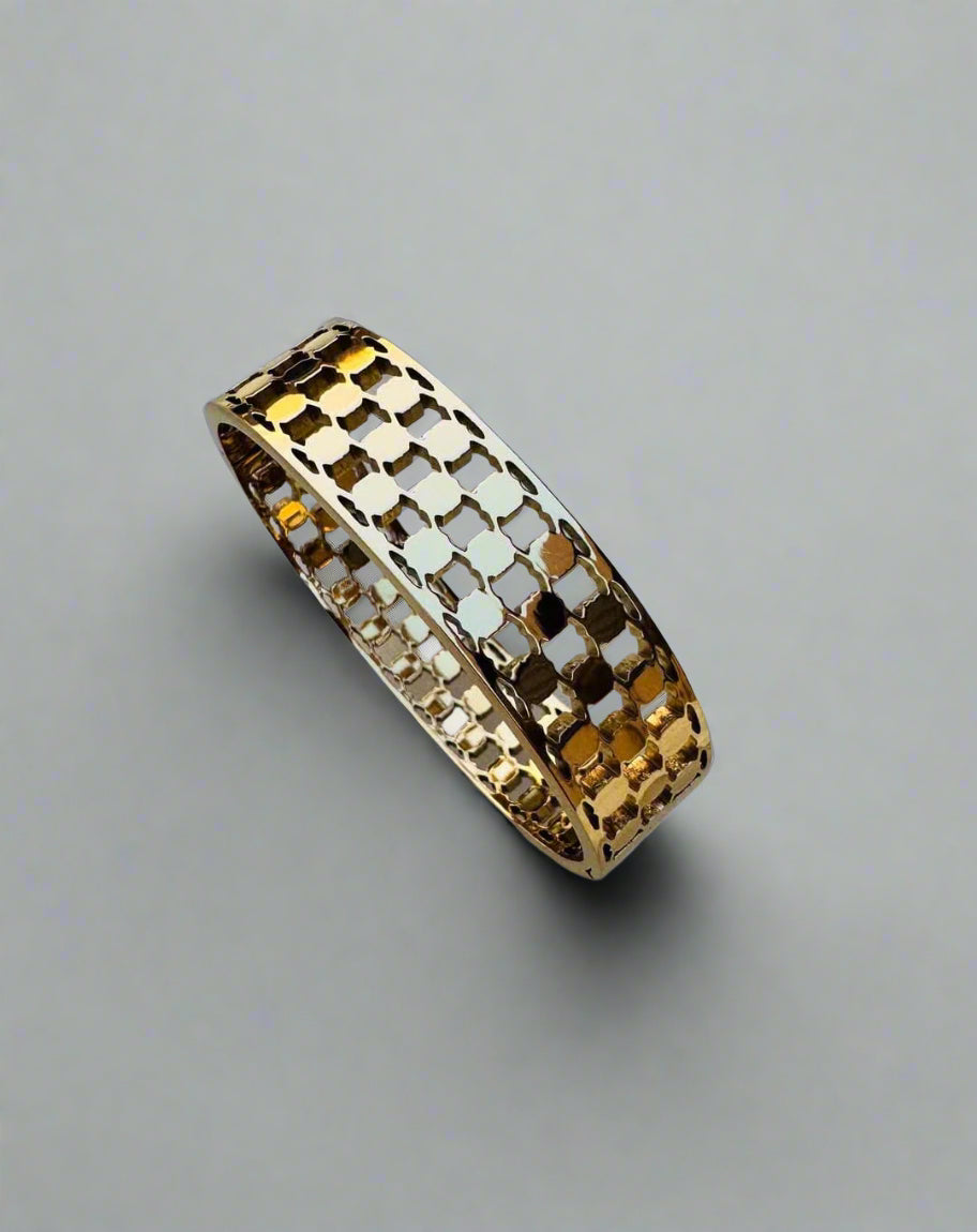Textured Elegance Cuff Bracelet