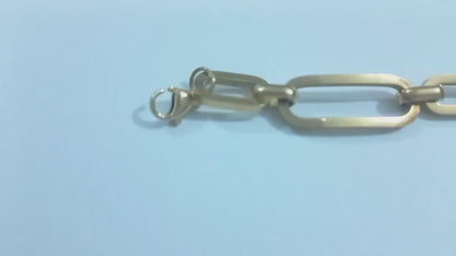 Elegant Paperclip Chain Bracelet