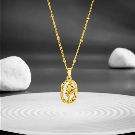 Vintage Tulip Necklace
