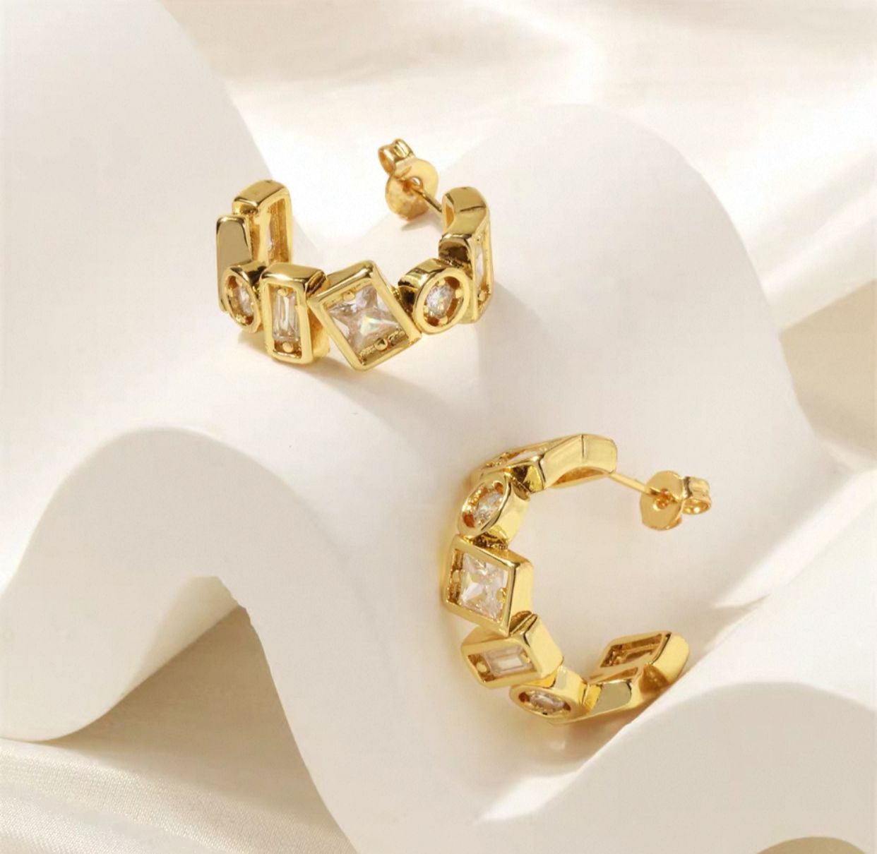 Glided Glamour Hoops