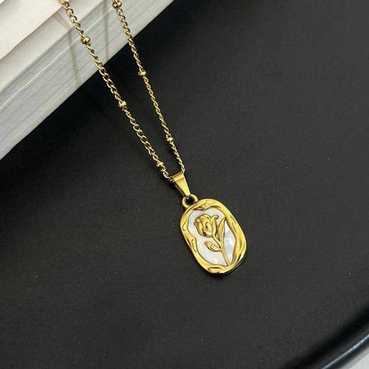 Vintage Tulip Necklace