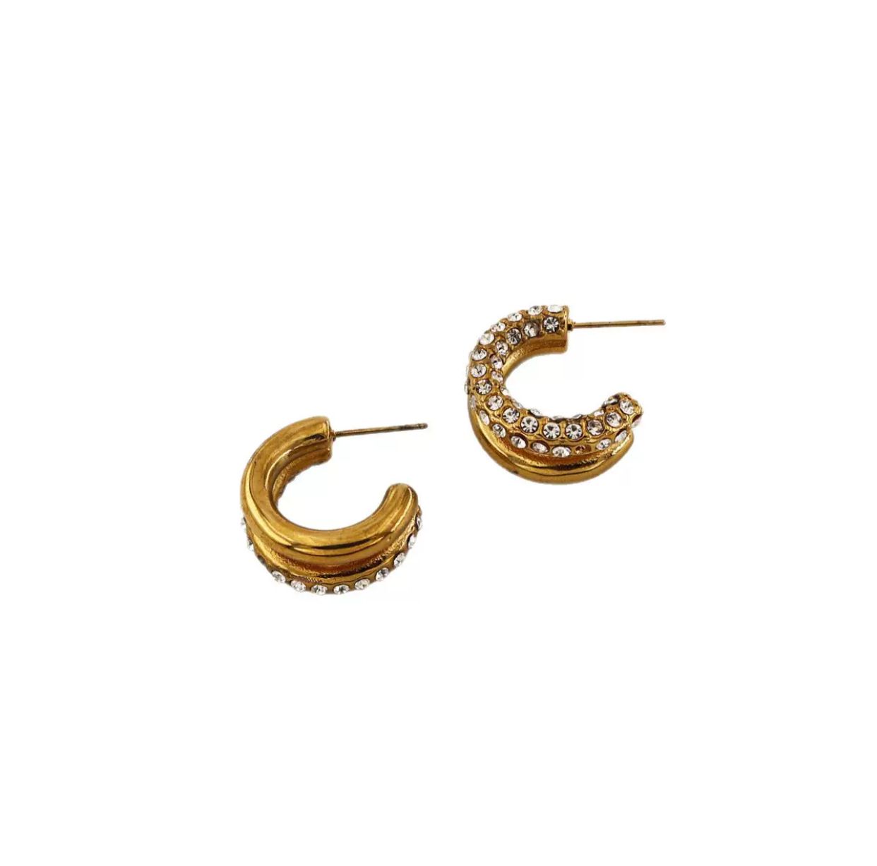 Double Layer Pearly Hoops
