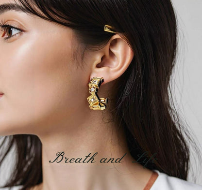 Glided Glamour Hoops