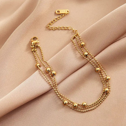 Dainty Gold Ball Bracelet